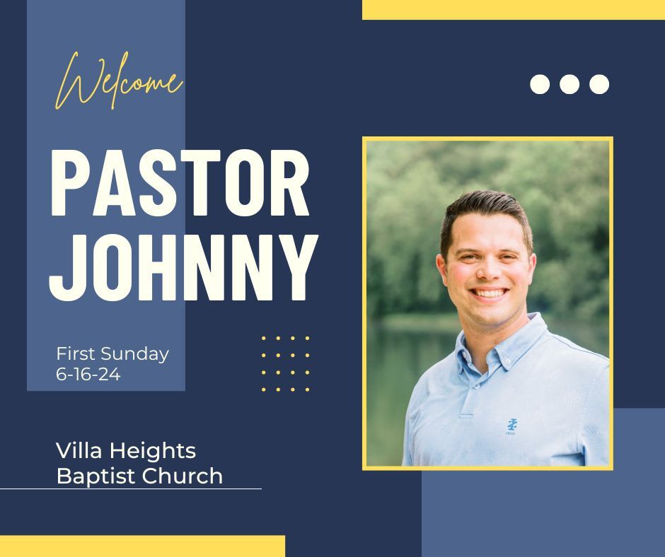 Welcome Pastor Johnny Crane
