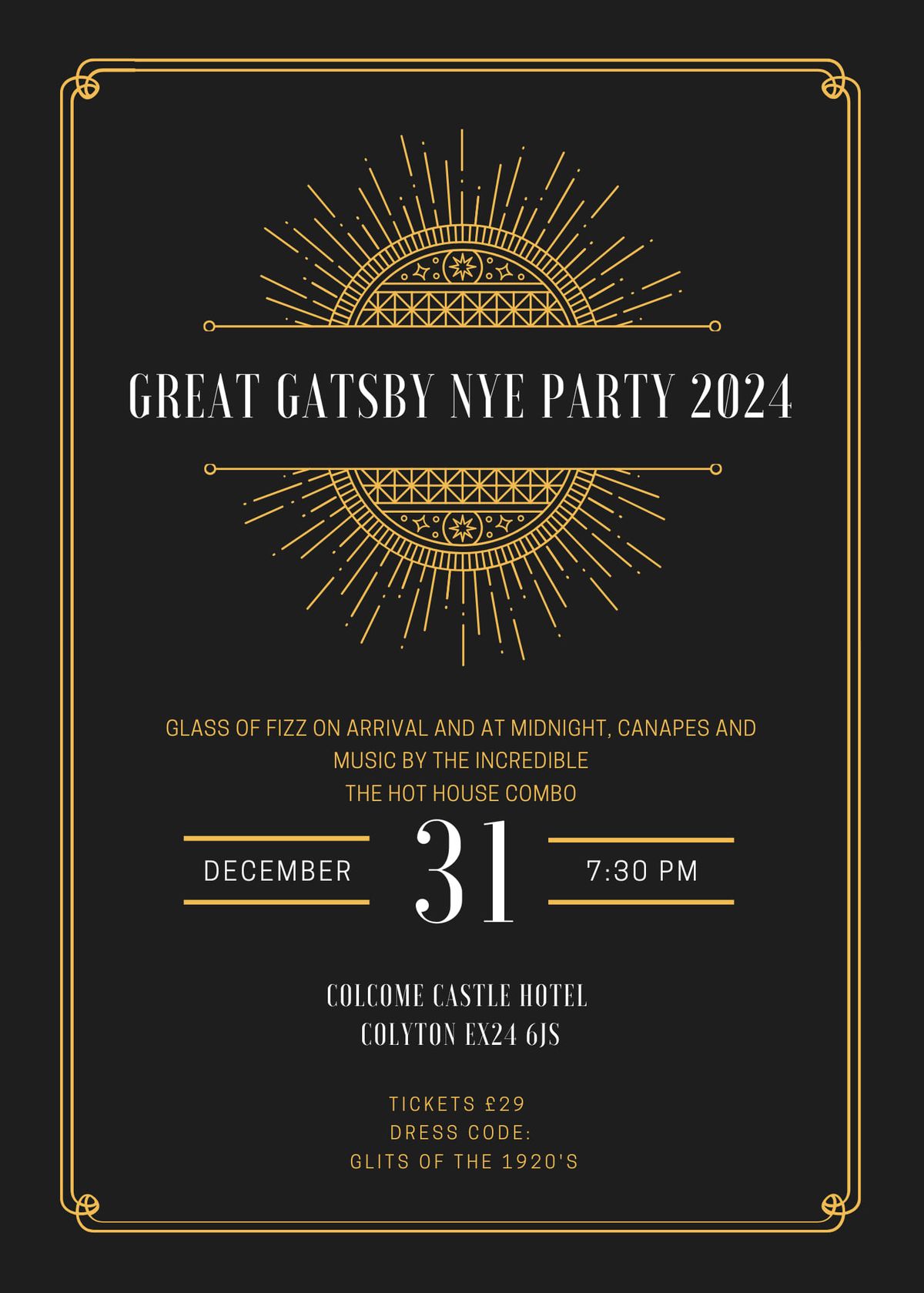 Great Gatsby NYE Party