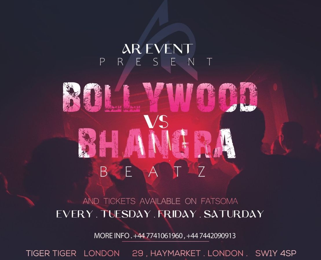 BOLLYWOOD VS BHANGRA NIGHT; FRIDAY SPECIAL BY AR EVENTS 