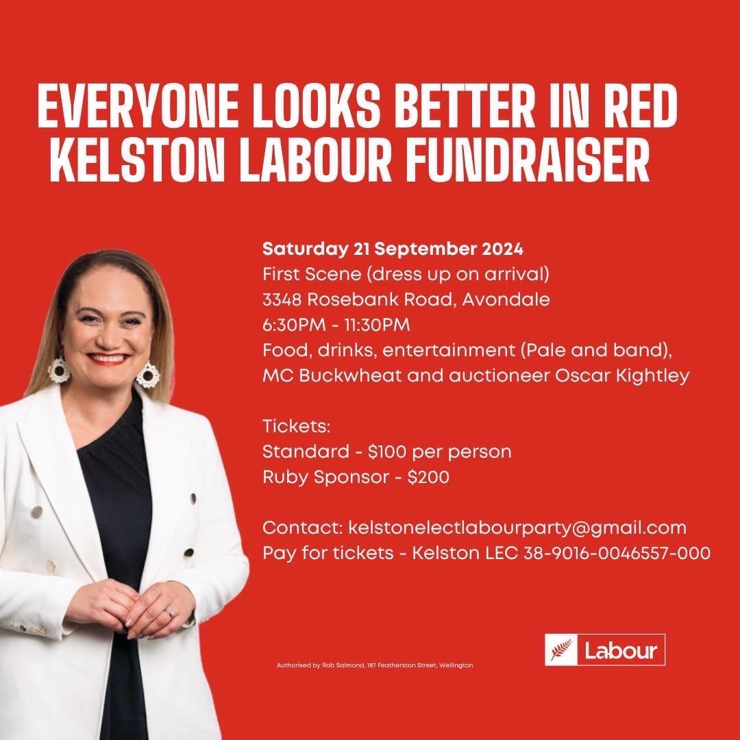 Everyone Looks Better in Red Kelston Labour Fundraiser 