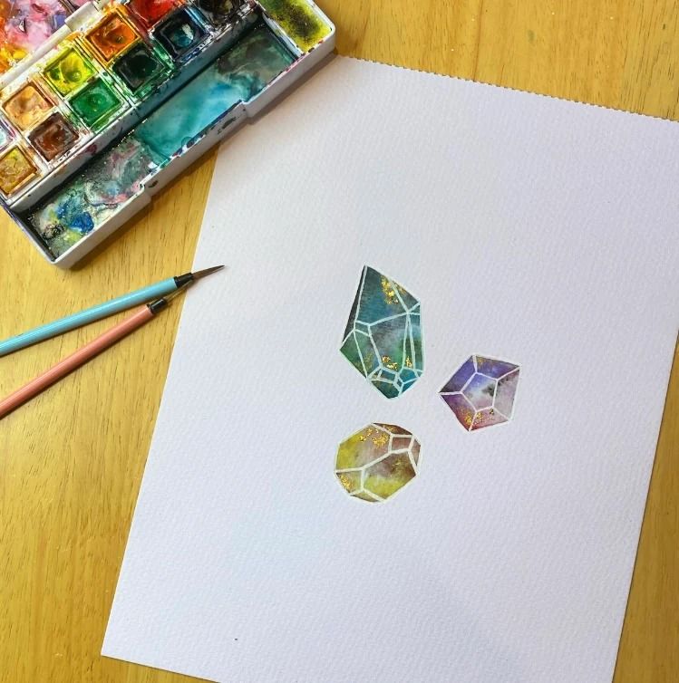 Watercolour Crystals Workshop - Tuesday 28th May 12 - 1.30pm 