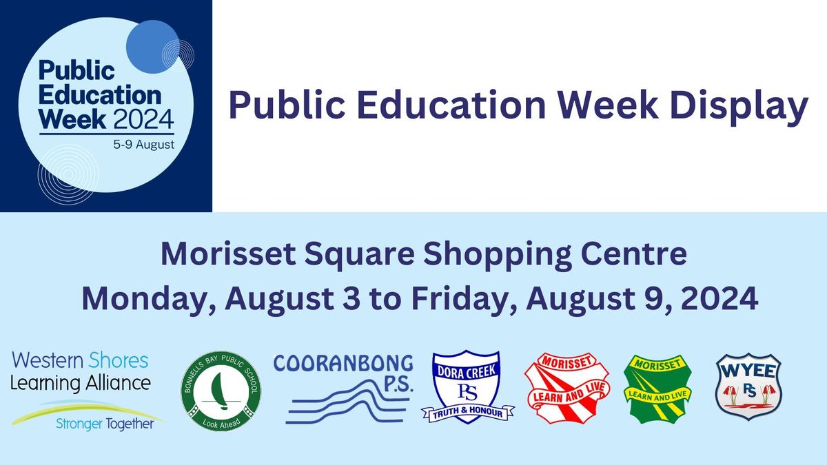 Western Shores Learning Alliance Public Education Week Display