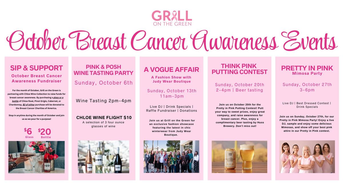 Grill on the Green Breast Cancer Awareness Events 