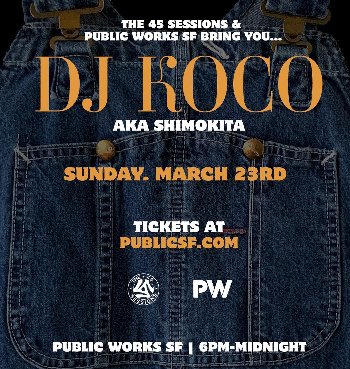 DJ KOCO (aka DJ Shimokita) presented by 45 Sessions & Public Works