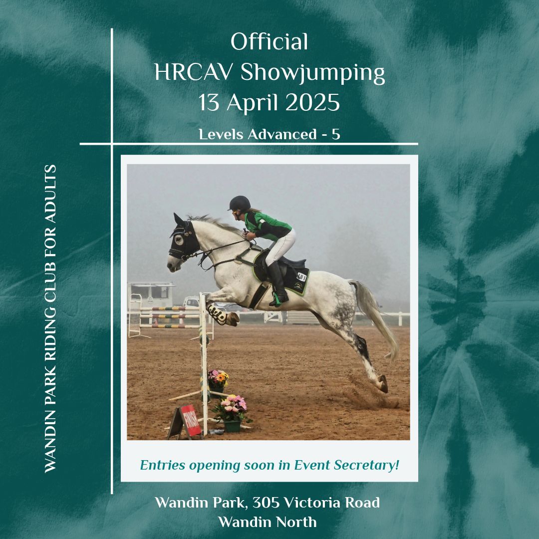 Wandin Park RCA HRCAV Showjumping Day 2025 