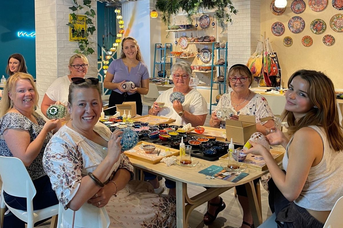 Mosaic Art Classes Austin: Turkish Lamp Workshop