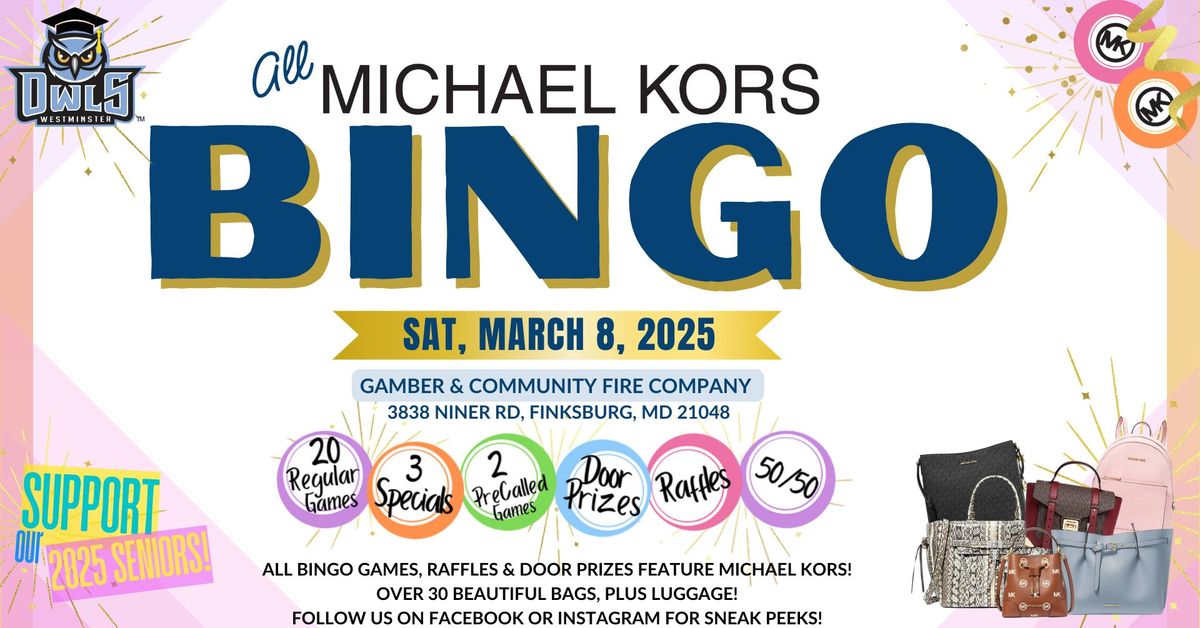 All Michael Kors Bingo to Benefit Westminster High School Class of 2025 Senior Events