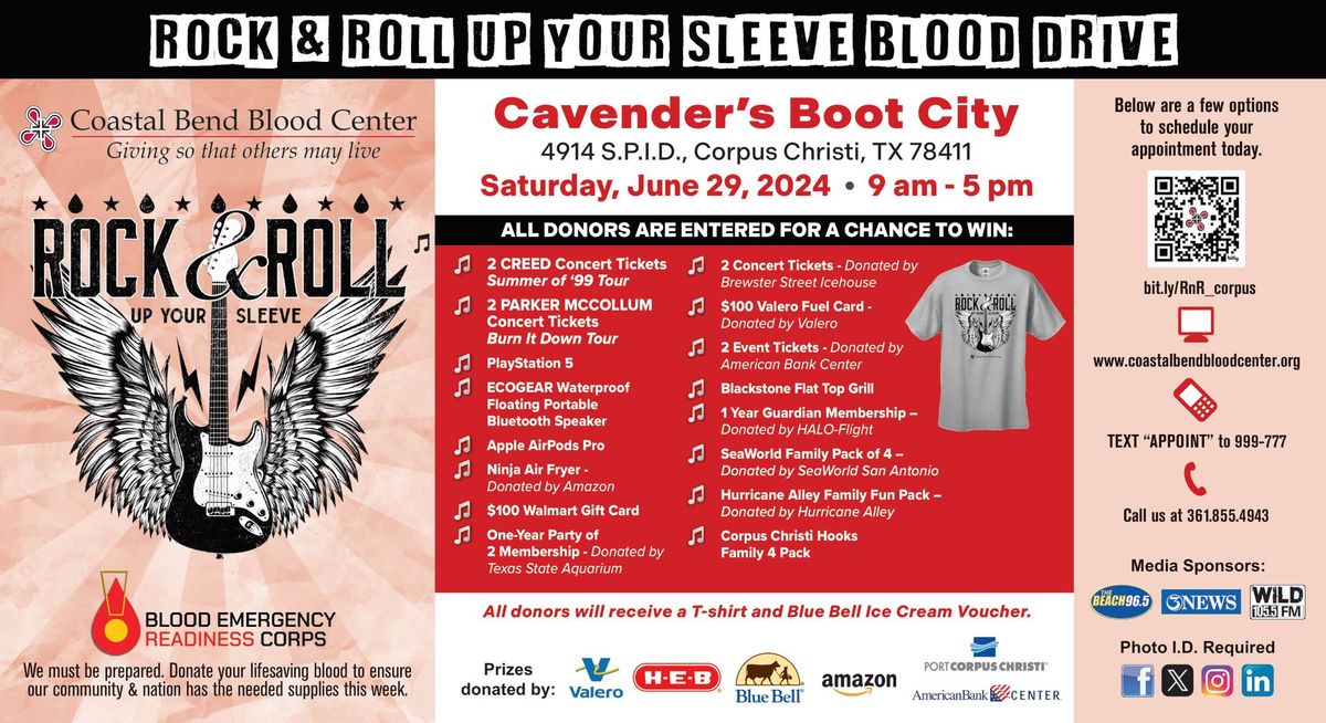 Rock & Roll Up Your Sleeve Summer Blood Drive