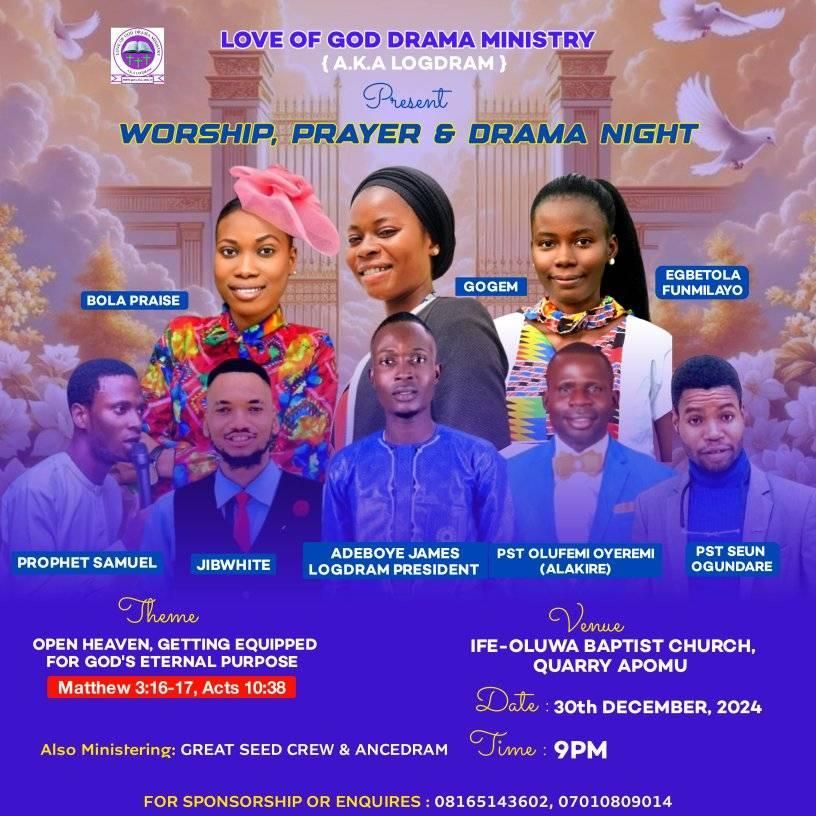 WORSHIP, PRAYER AND DRAMA NIGHT 