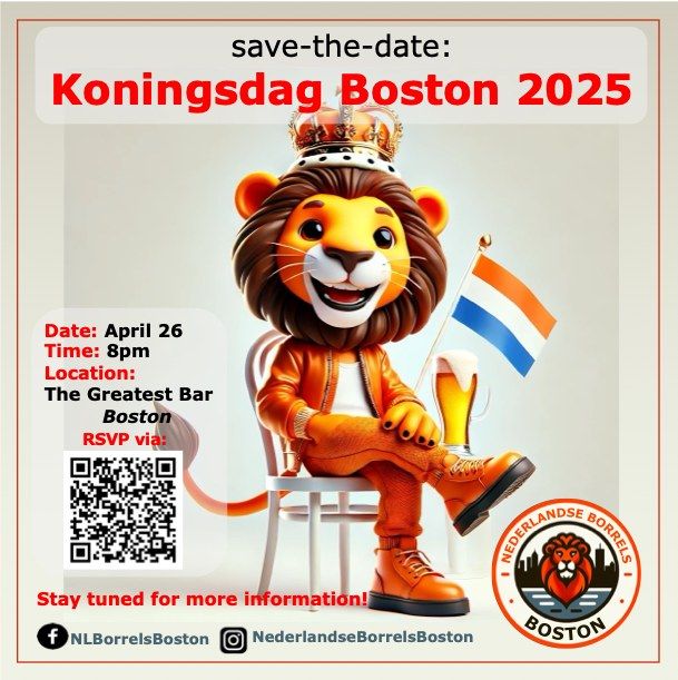 Save-the-date: Koningsdag Boston 2025!