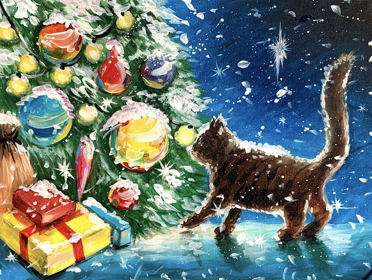 Paint Night: Christmas Kitten