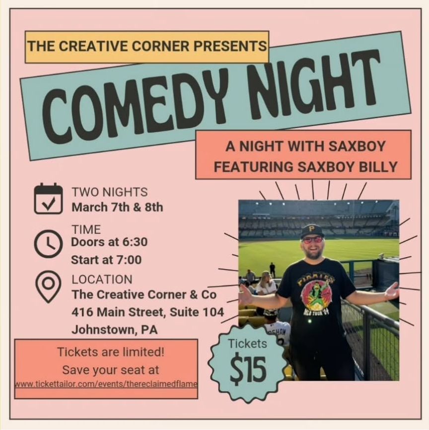 Comedy Night with Saxboy Billy at The Creative Corner