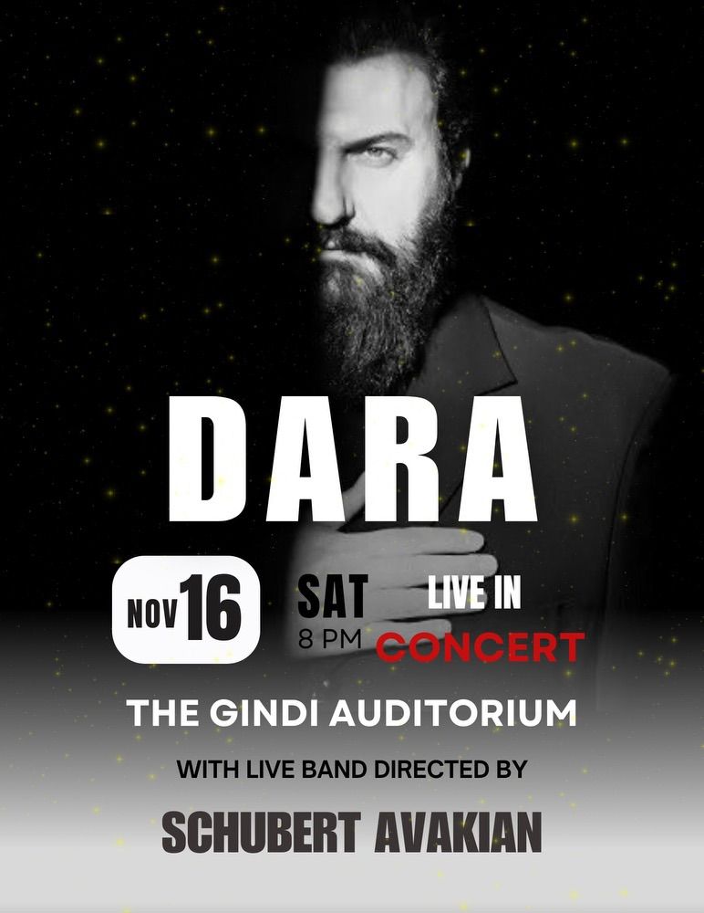 Dara's Concert at Gindi Auditorium Featuring Schubert Avakian's Band