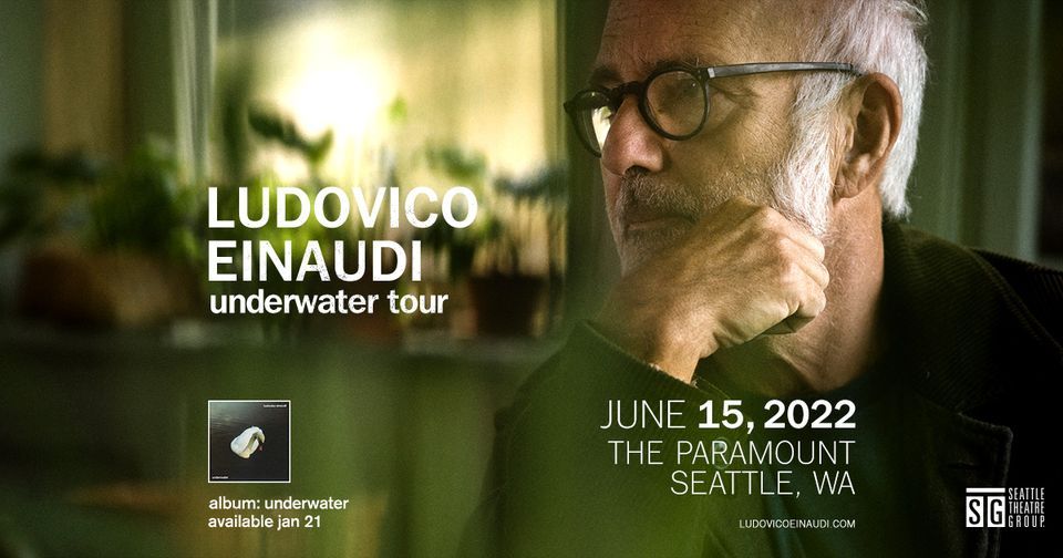 Ludovico Einaudi Underwater Tour, Paramount Theatre, Seattle, 15 June 2022