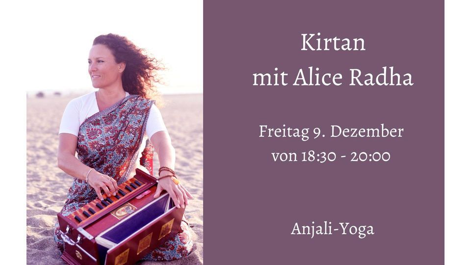 Kirtan-Welle Hamburg mit Alice Radha | Anjali Yoga Hamburg