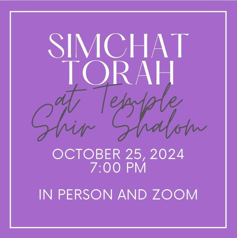 Simchat Torah at Temple Shir Shalom