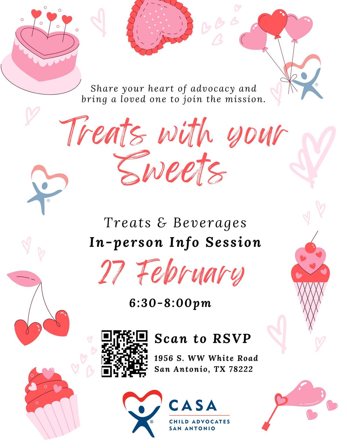 CASA Treats With Your Sweets In-Person Info Session