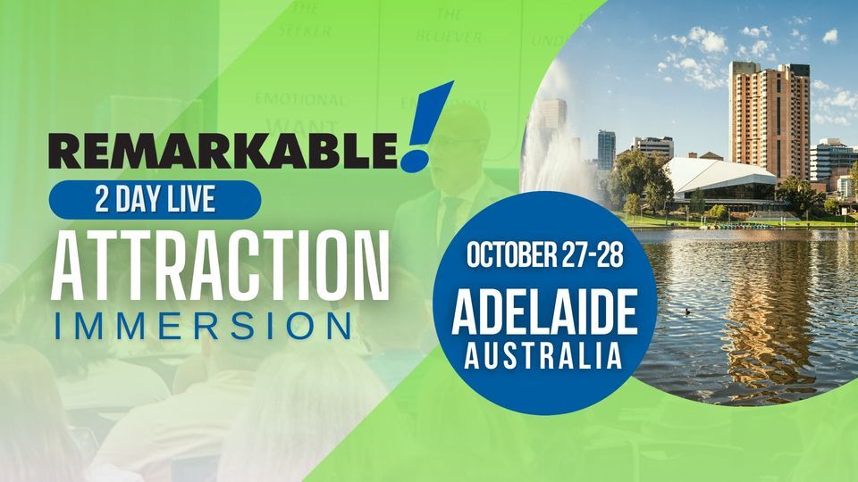 Adelaide - 2 Day Live Attraction Immersion