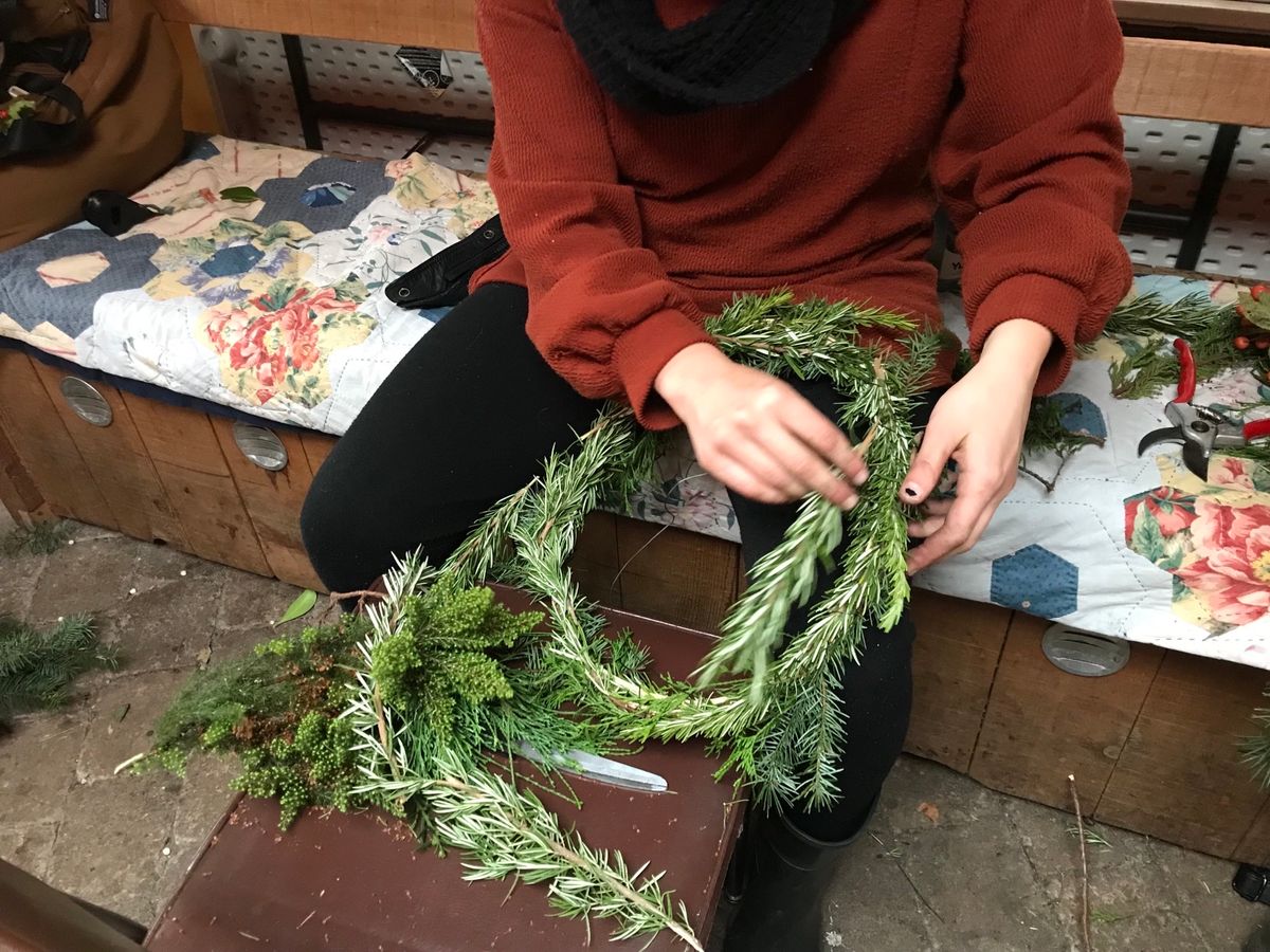 Solstice Wreath Making