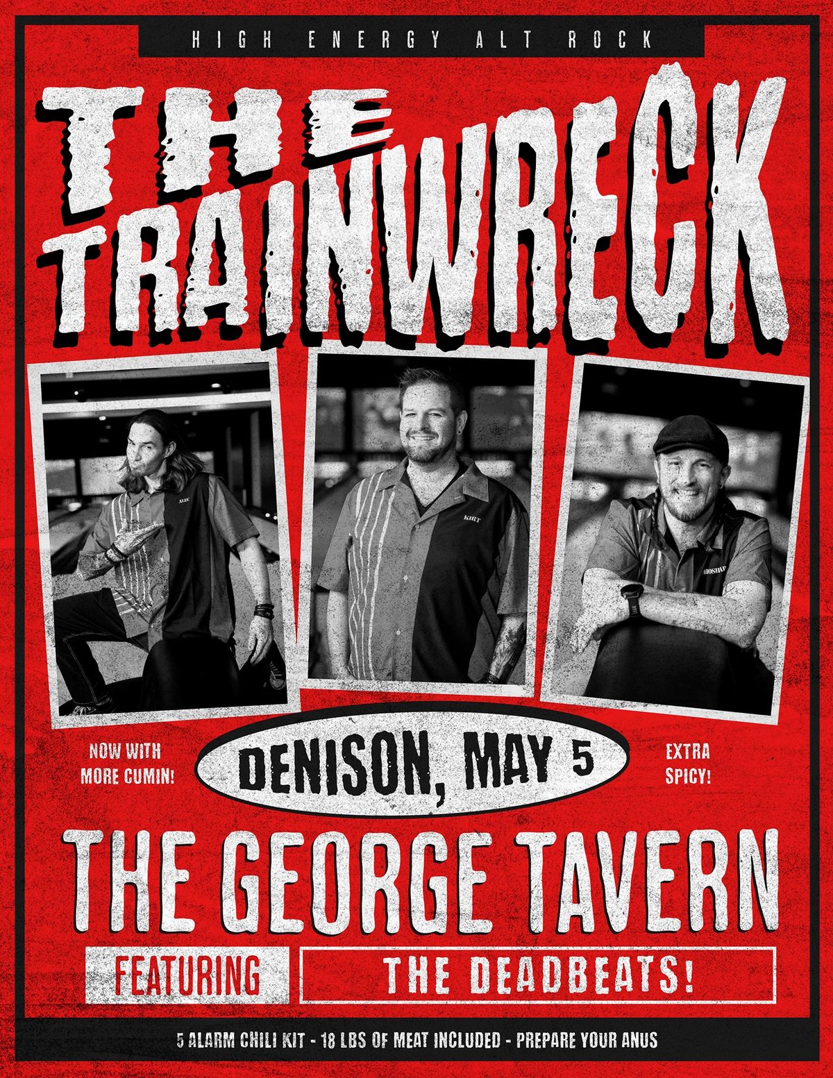 THE TRAINWRECK and THE DEADBEATS at the GEORGE TAVERN