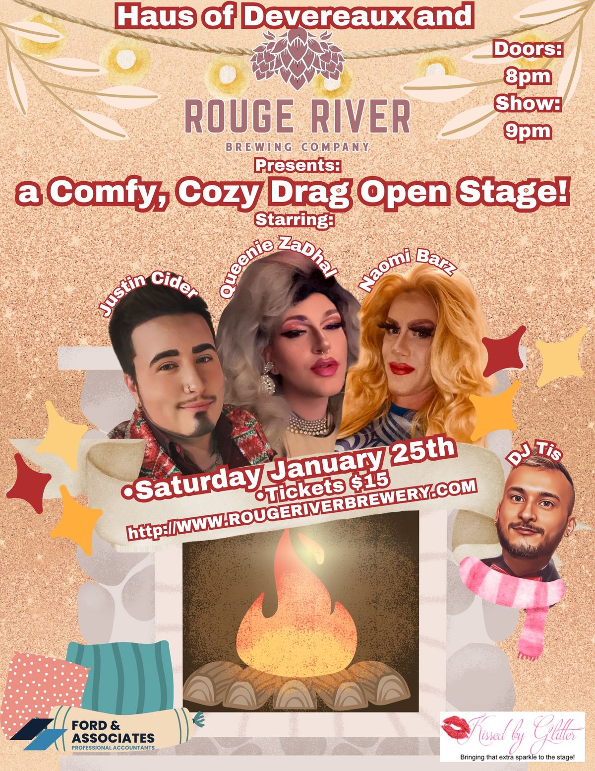 Haus of Devereaux and Rouge River Brewery presents: Comfy, Cozy Drag Show!