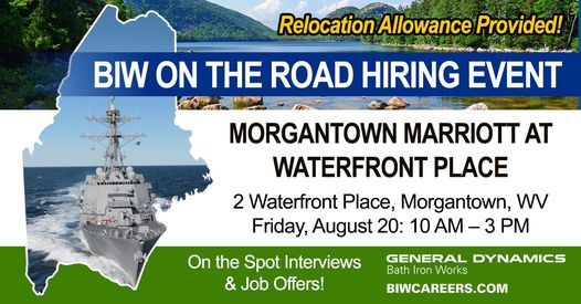 BIW Walk-In Hiring Event - Morgantown, WV