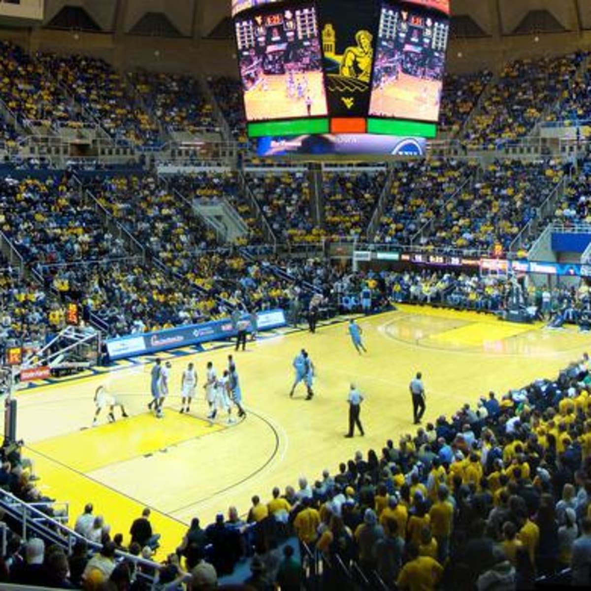 Houston Cougars at West Virginia Mountaineers Mens Basketball at West Virginia University Coliseum