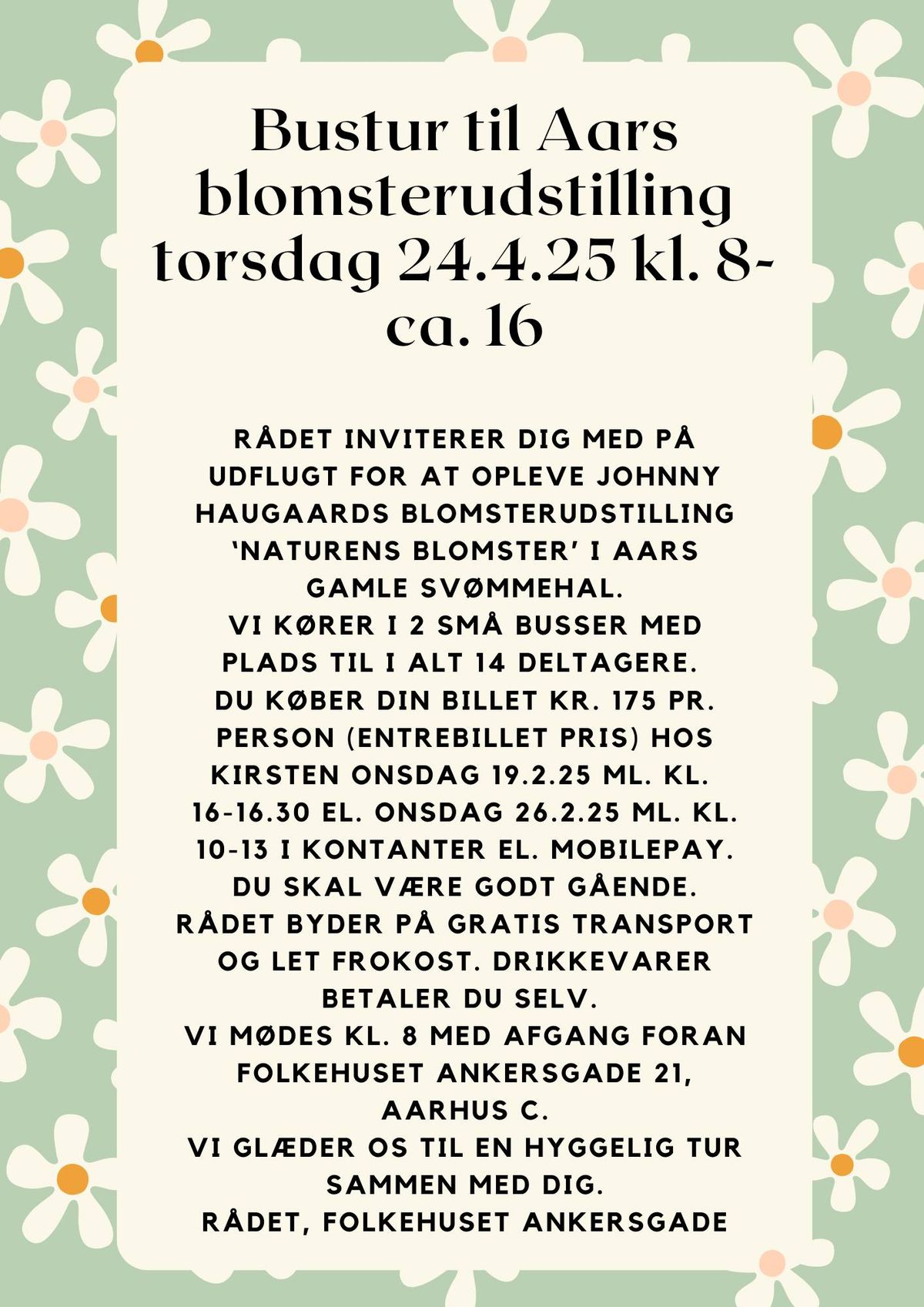 Bustur til Aars blomsterudstilling