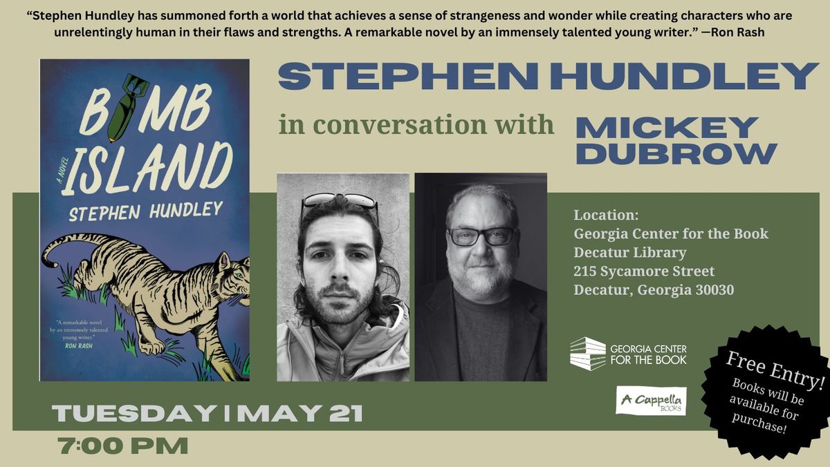 Georgia Center for the Book Presents Stephen Hundley in convo with Mickey Dubrow | Bomb Island