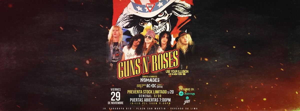 \ud83c\udf39\ud83d\udd2b TRIBUTO A GUNS N ROSES - RITZ LIVE IN NEW YORK  1991 - USE YOUR ILLUSION \ud83d\udd2b\ud83c\udf39