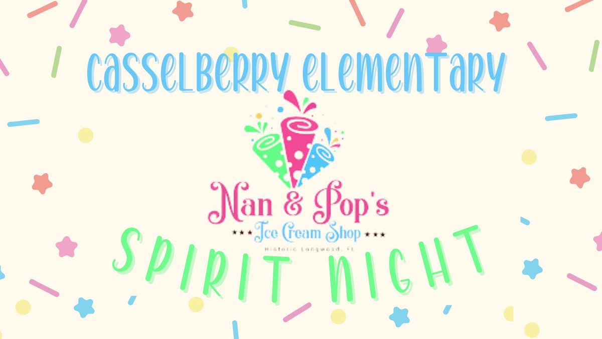 CBES Spirit Night at Nan and Pop's Ice Cream Shop