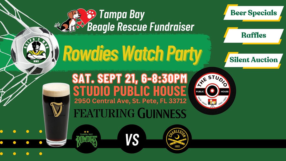 Rowdies Watch Party a Tampa Bay Beagle Rescue Fundraiser