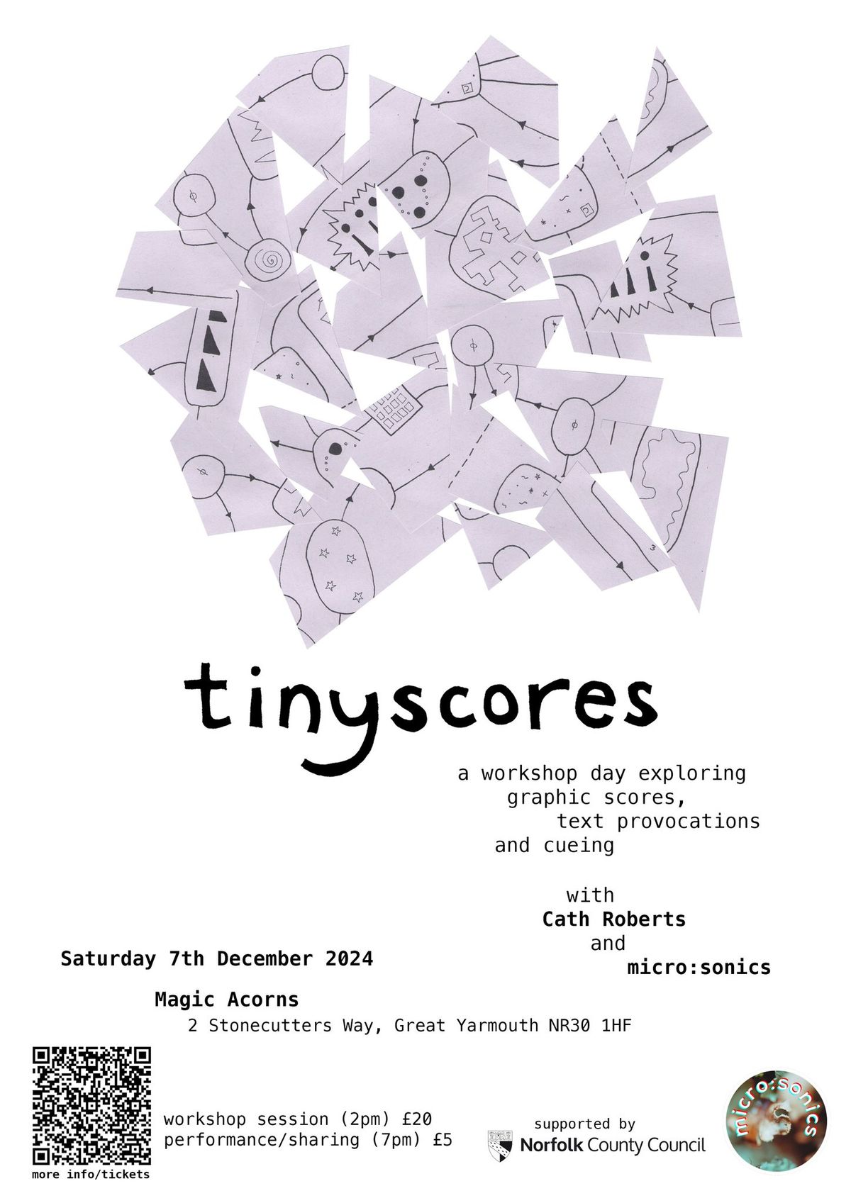 tinyscores - graphic scores, text provocations & cueing