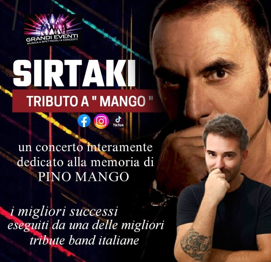 "SIRTAKI - Tributo a Mango", Teatro Corso di Mestre 