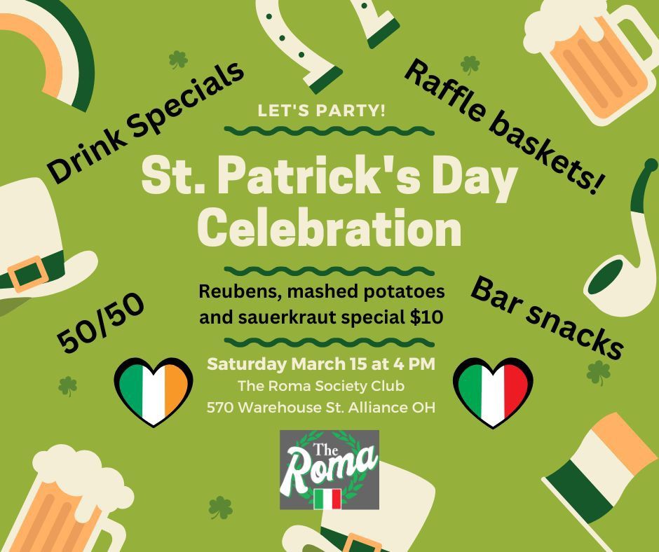 St. Patrick\u2019s Day Party (4pm-?)