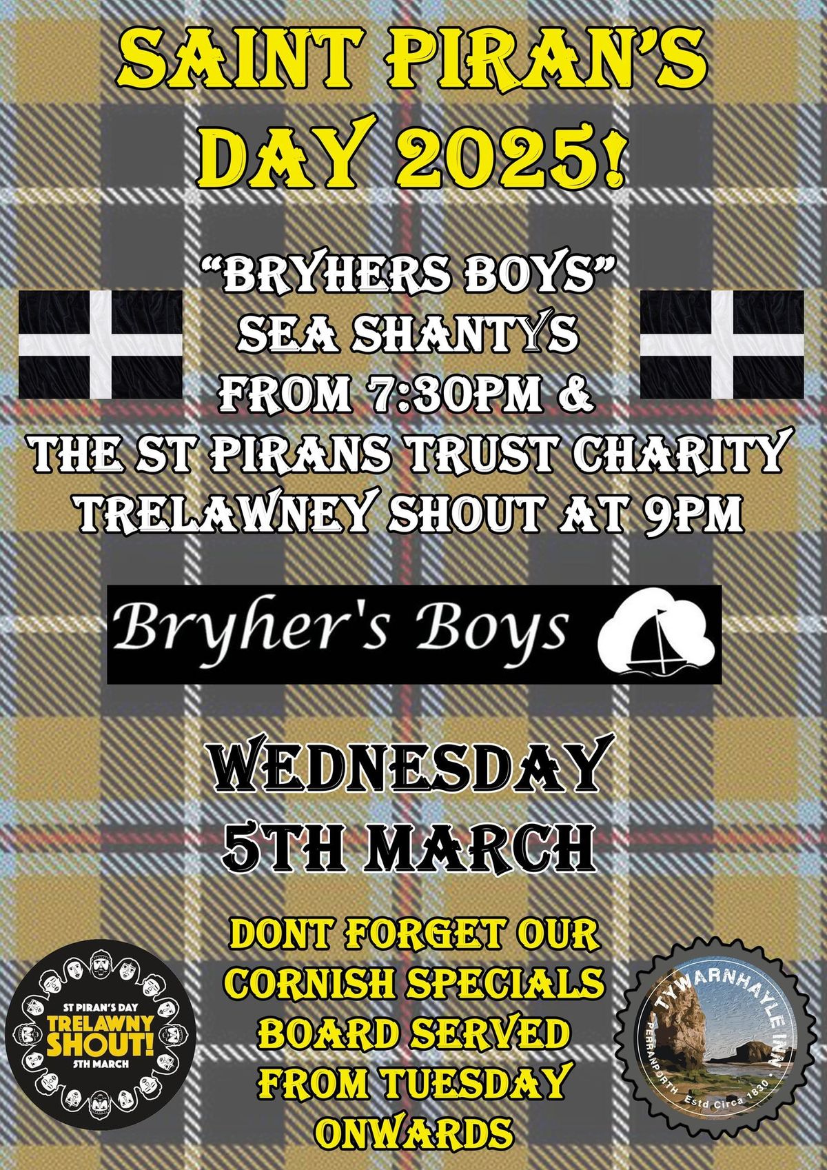 St Piran\u2019s Day with Bryhers Boys!