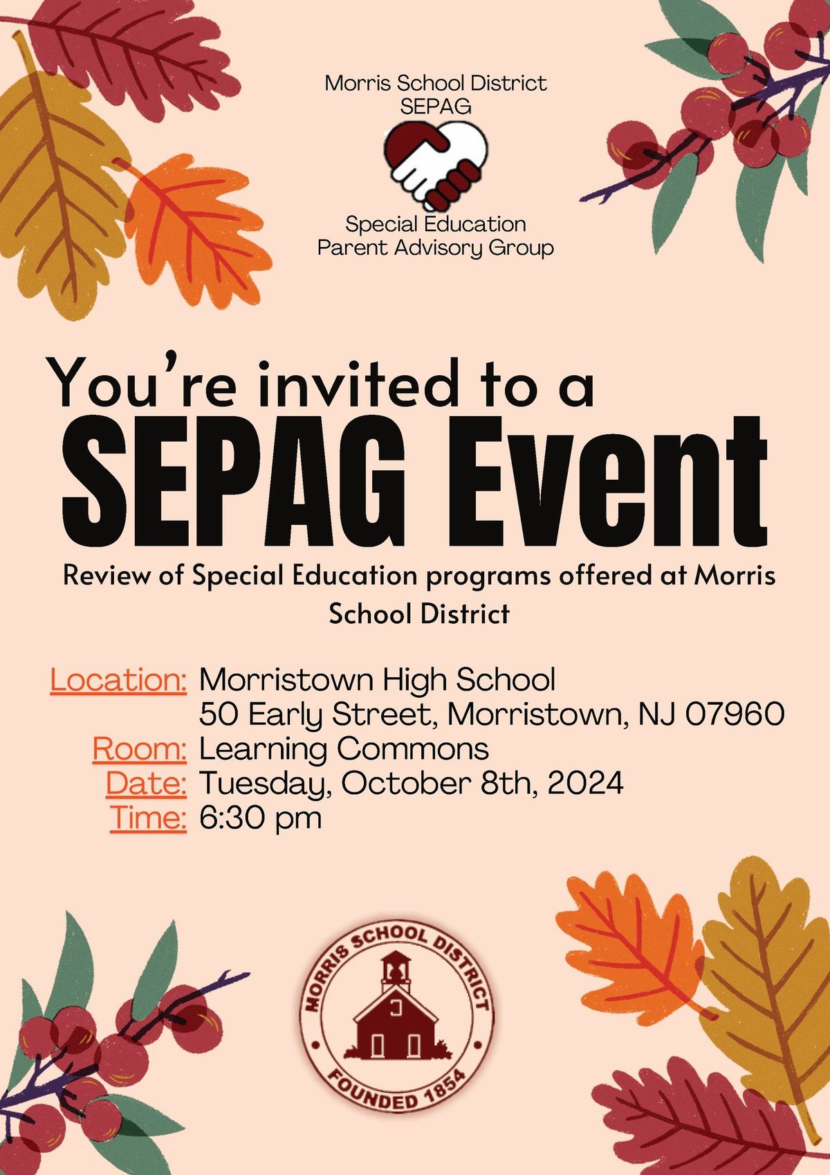 SEPAG EVENT: Review of Special Education programs offered at MSD