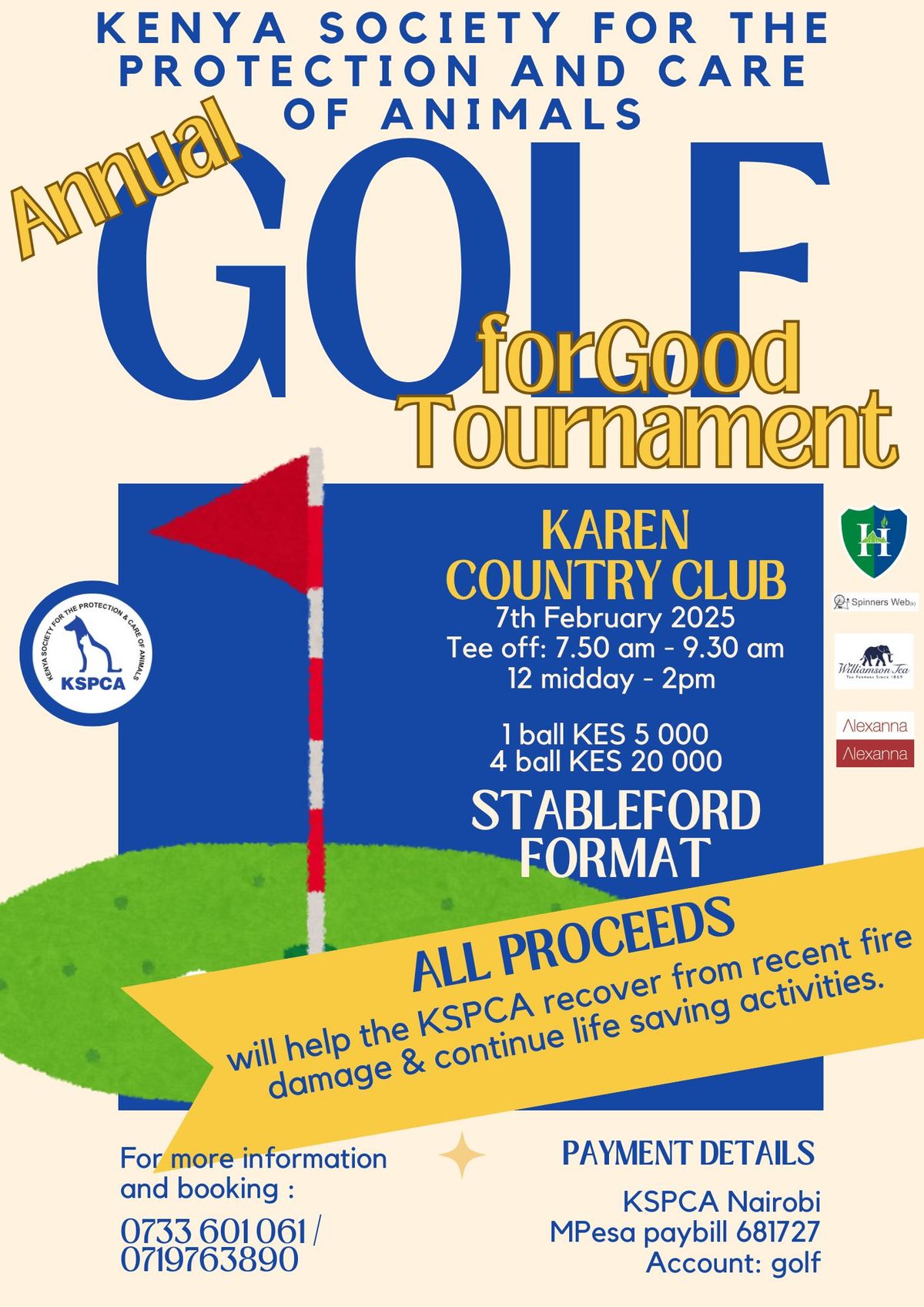 KSPCA Annual Golf for Good Tournament