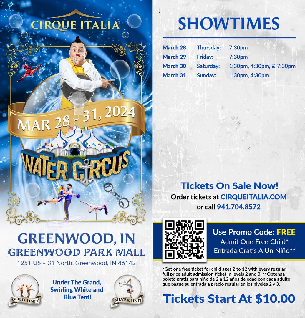 Cirque Italia - Water Circus at Greenwood Park Mall