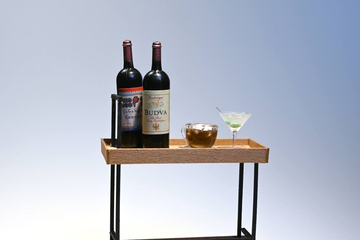 Minis and Sip: Mini Bar Cart