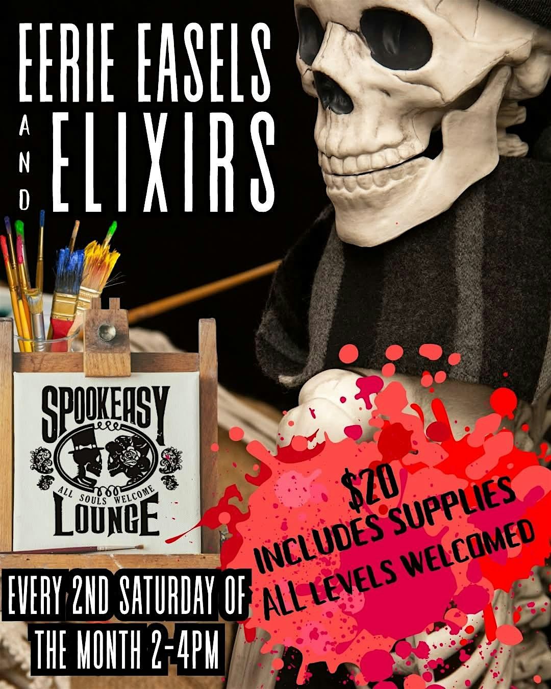 Eerie Easels & Elixers, Paint Class