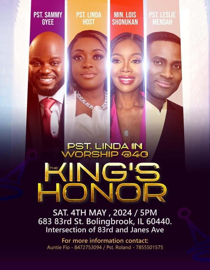The King's Honor | PST Linda in Worship @40