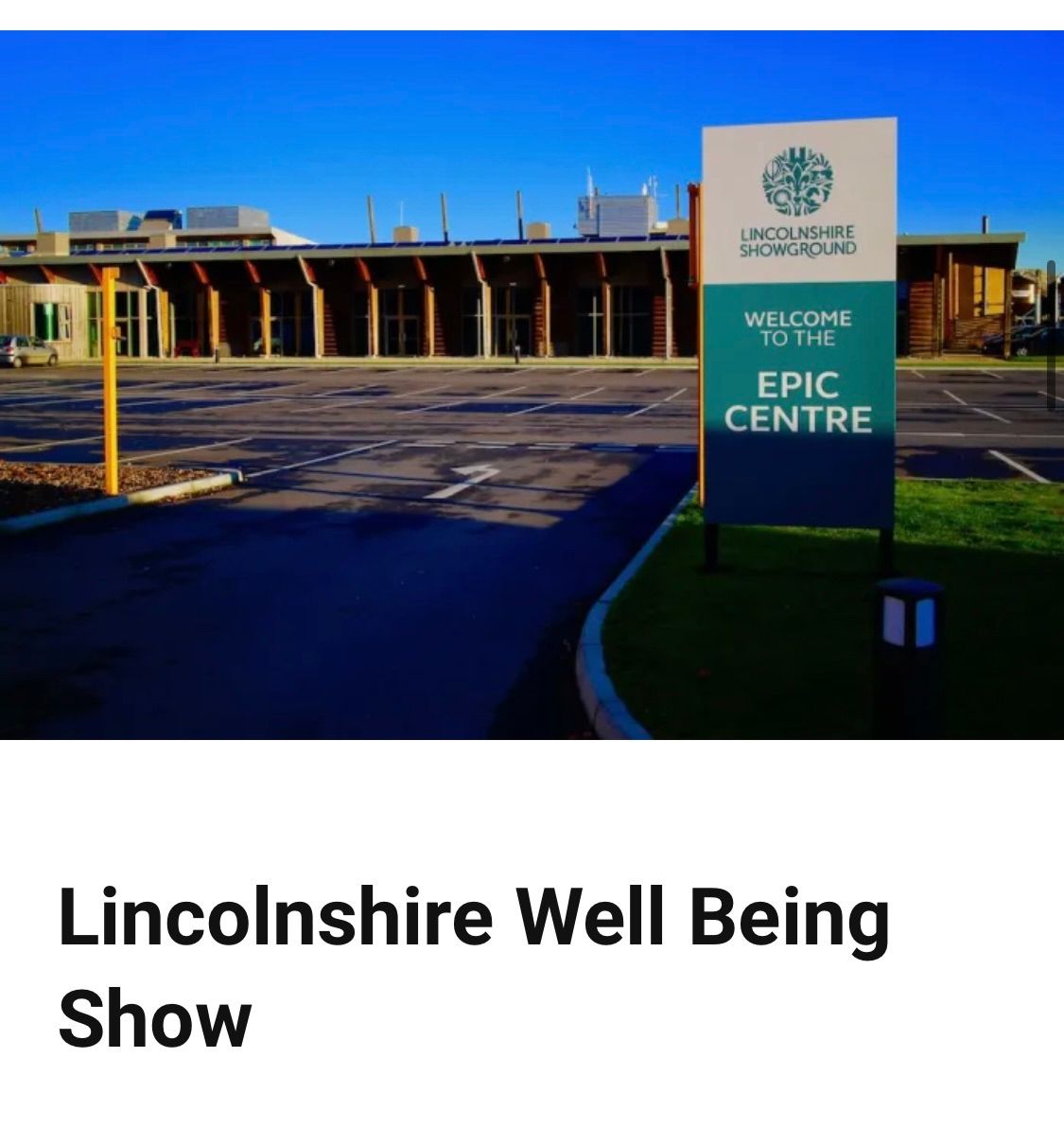 Lincolnshire Well Being Show