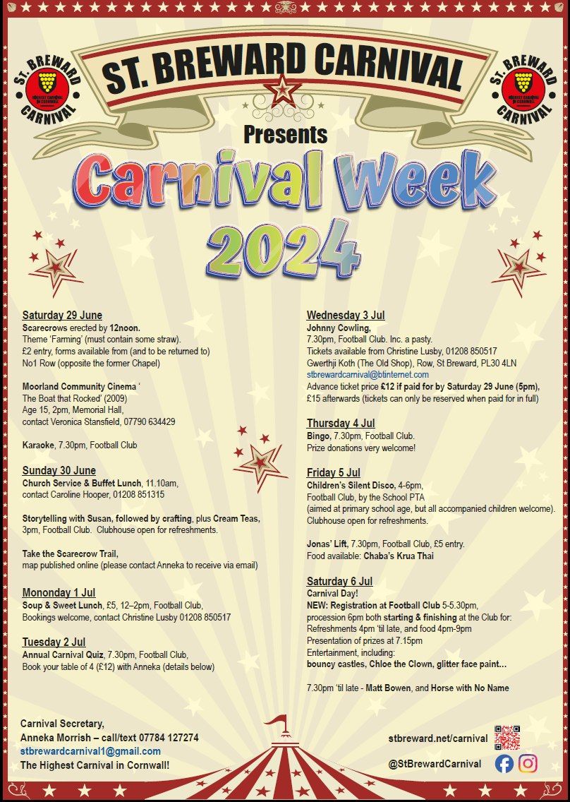 St Breward Carnival Week & Day 2024