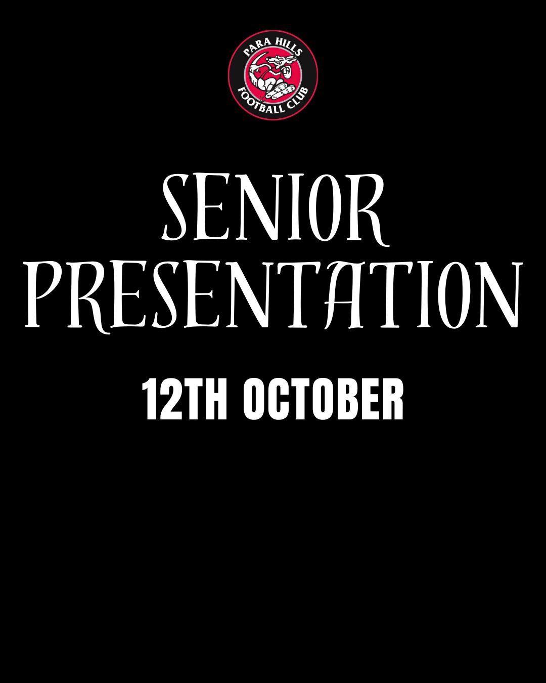 Senior presentations 