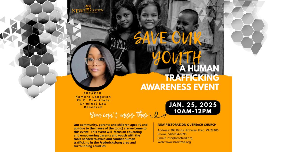 Save Our Youth - A Human Trafficking Awareness Event