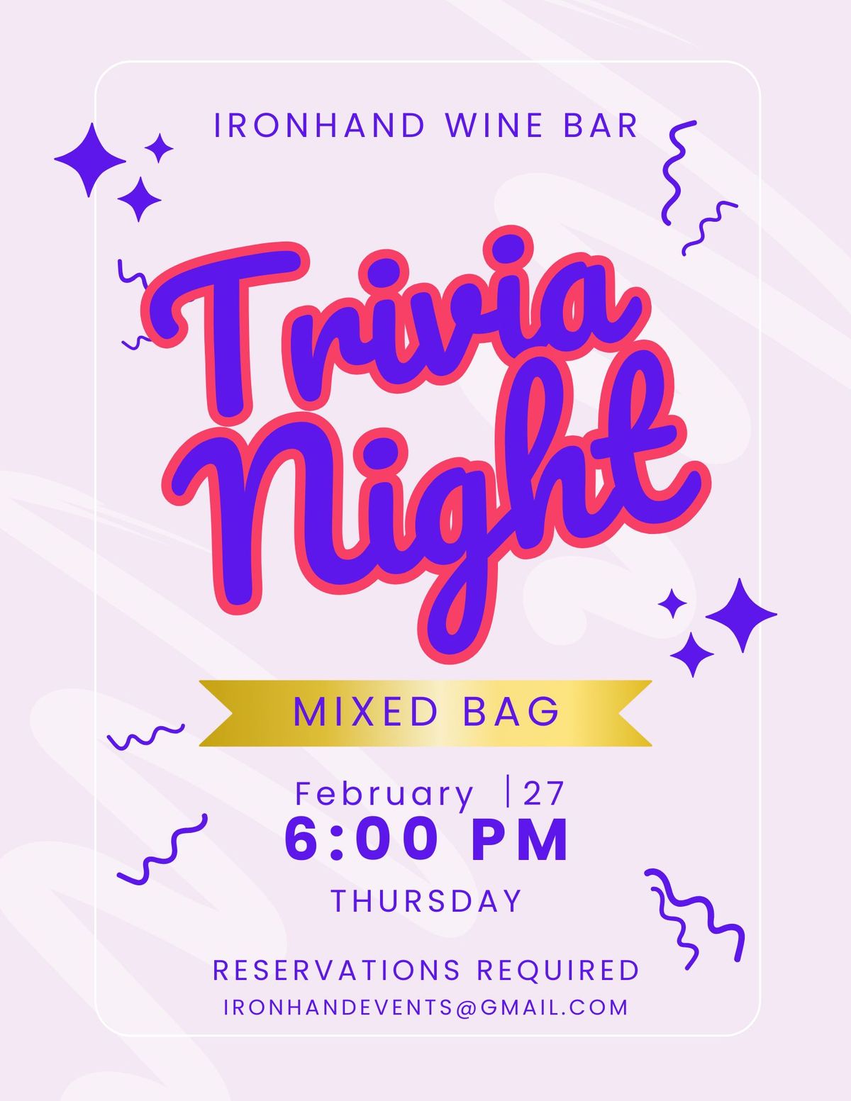 Trivia Night - Mixed Bag