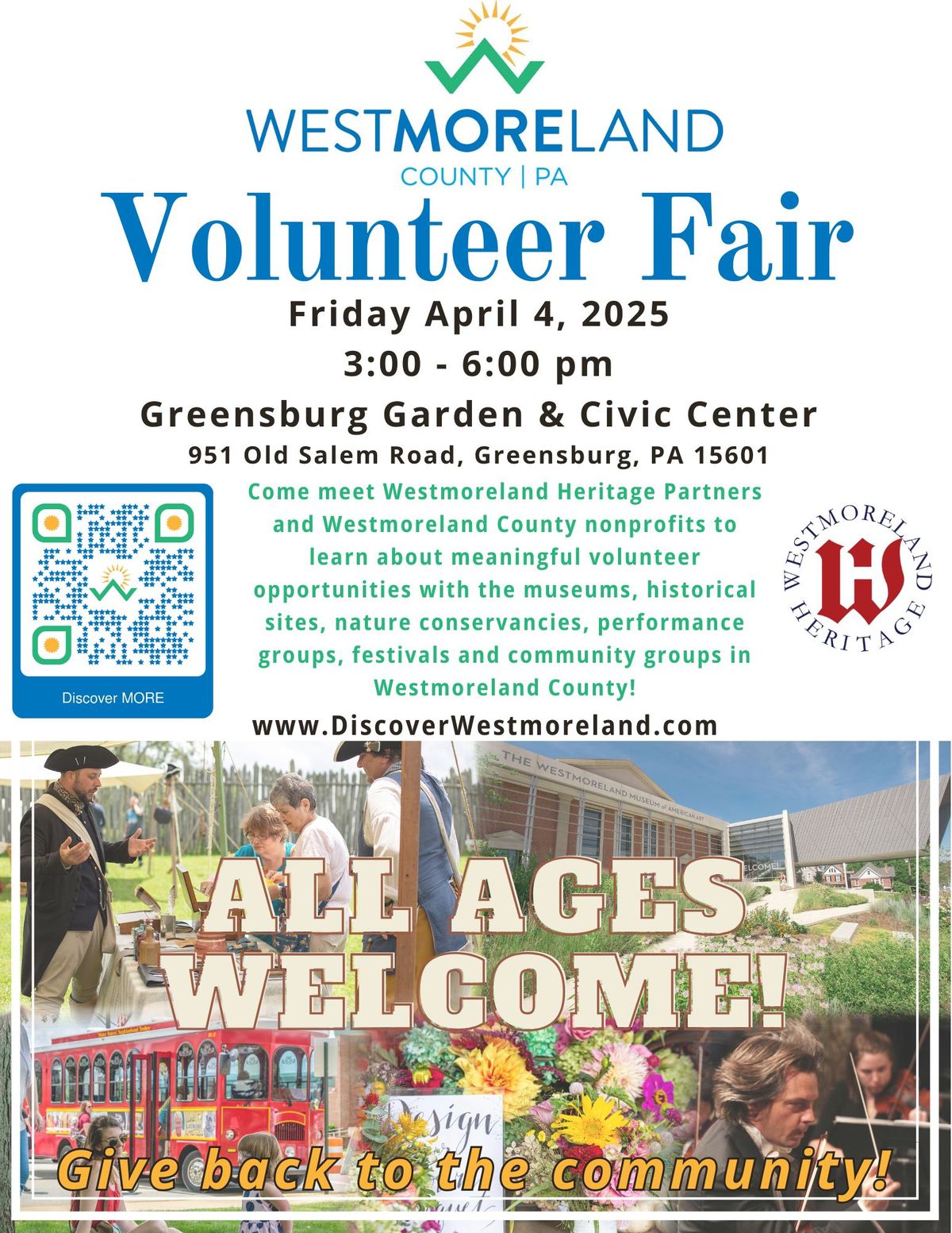 Discover Westmoreland Volunteer Fair