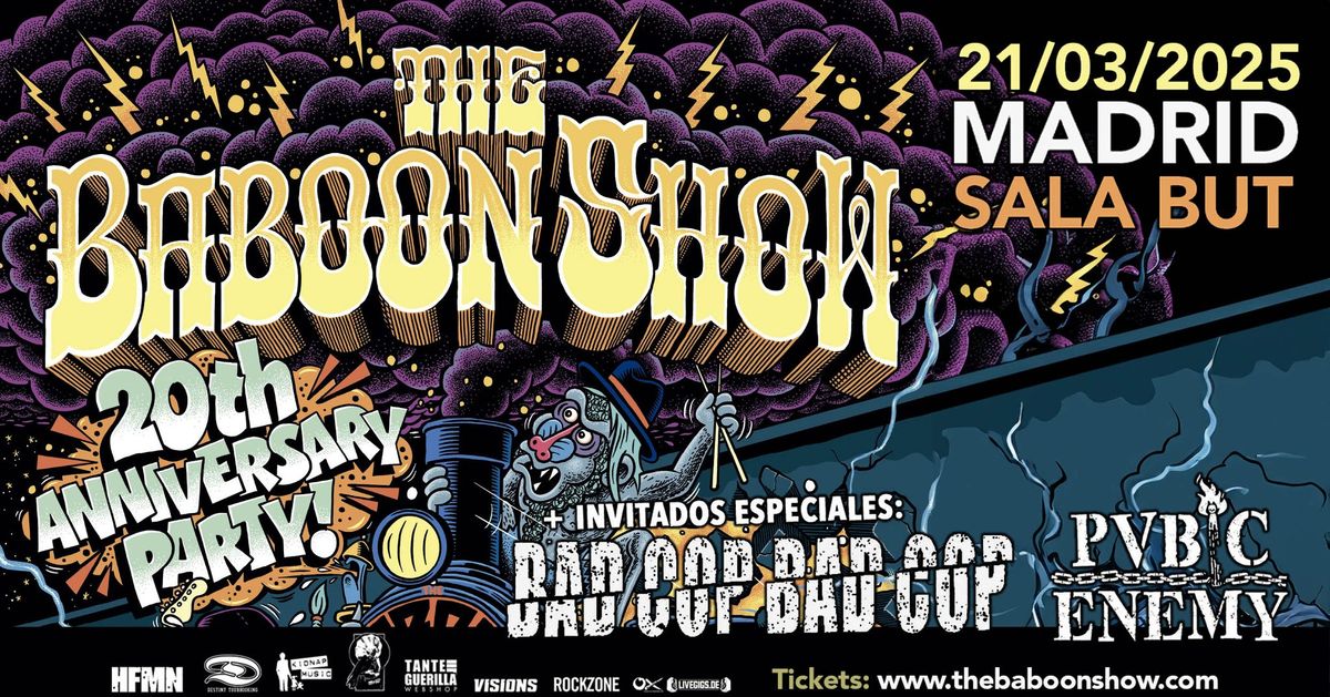 The Baboon Show + Bad Cop\/Bad Cop + Pubic Enemy (21\/03\/2025) MADRID @ Sala BUT