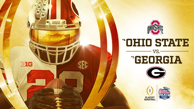 2022 Chick Fil A Peach Bowl Cfp Semifinal Ohio State Vs Georgia